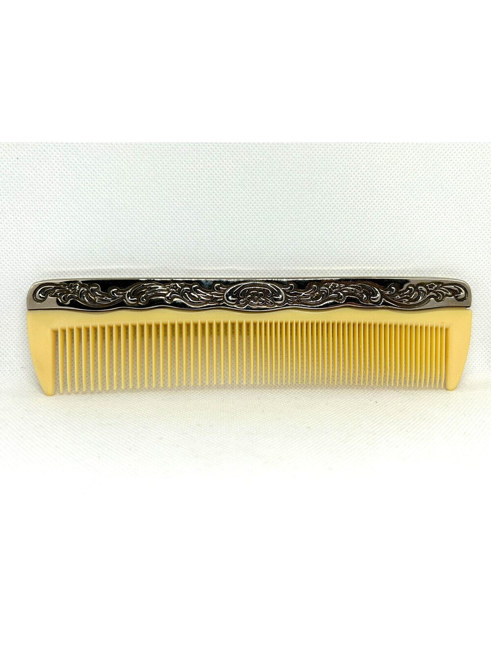 Vintage 1950s Silver Topped Comb